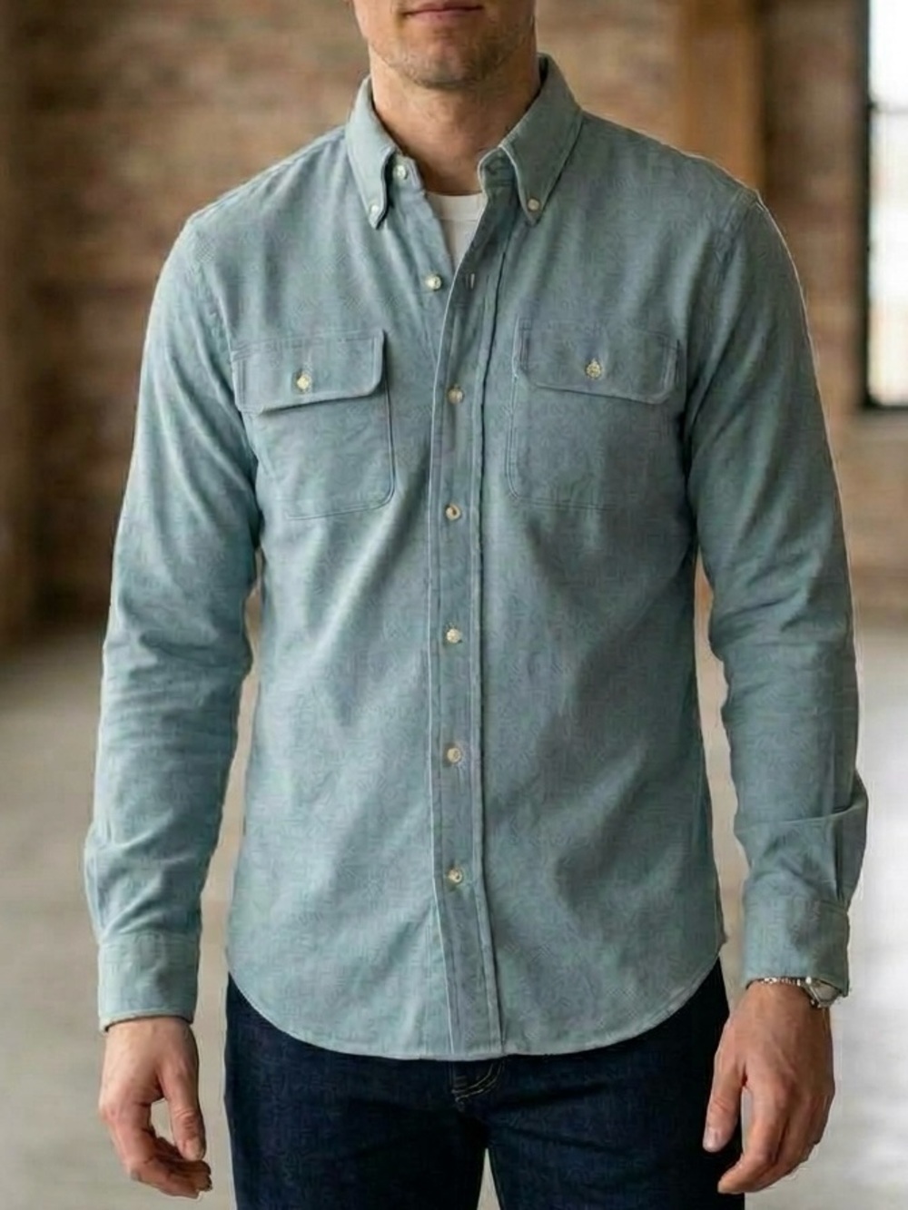Polo Ralph Lauren Classic Fit Chambray Shirt Men’s S Light Blue Cotton NEW
